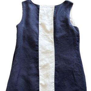 Kenar vintage linen and cotton shift dress